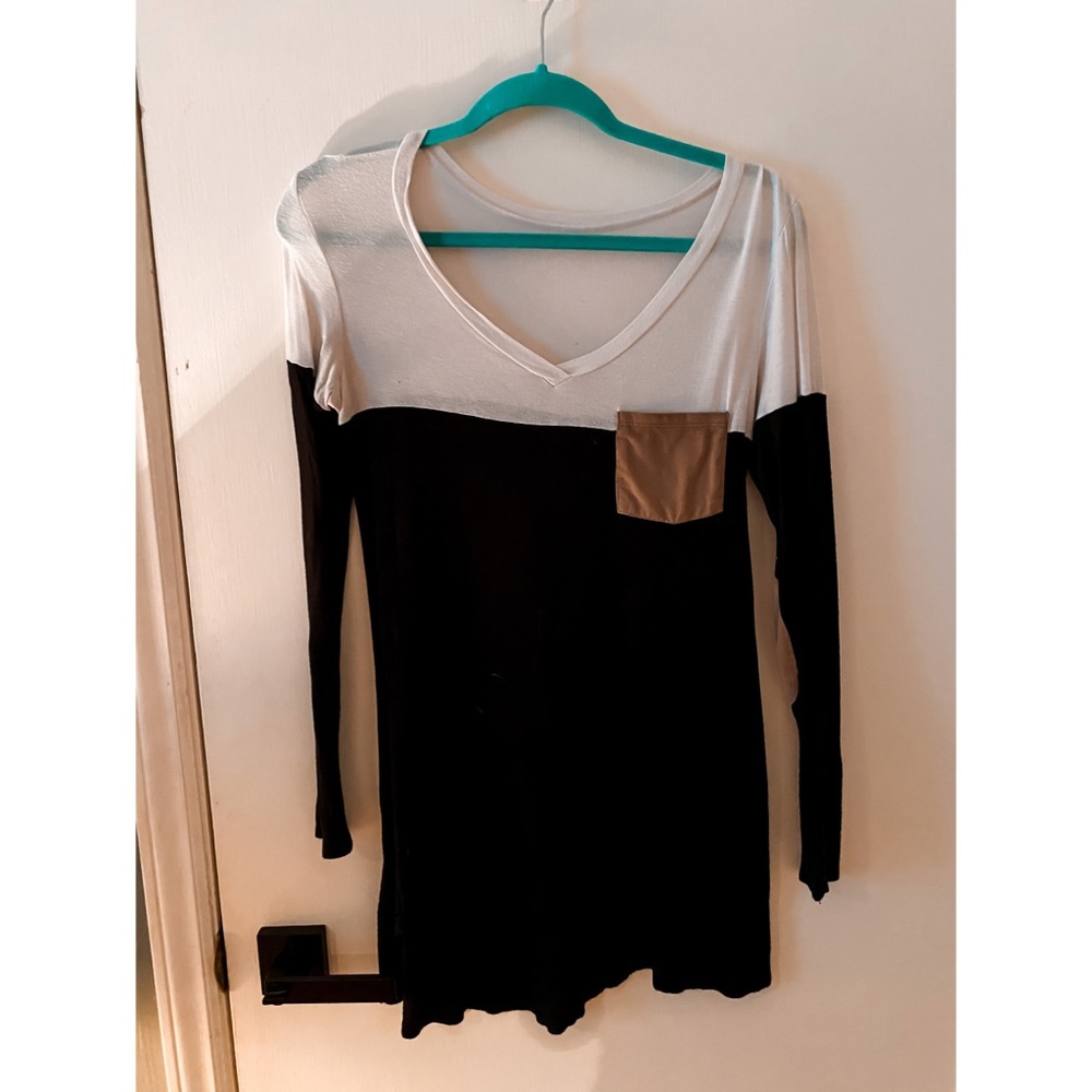 Elbow patched tunic